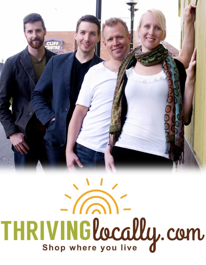 Co-founders of Thriving Locally: Cleary Donnelly, Will Zouzouras, Craig Hanson and Andrea Huhn.